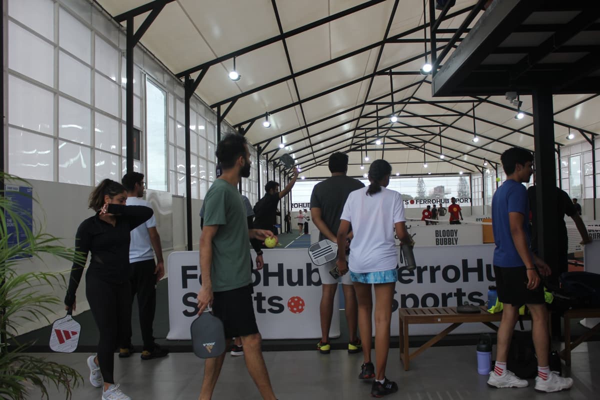 Players Waiting Courtside